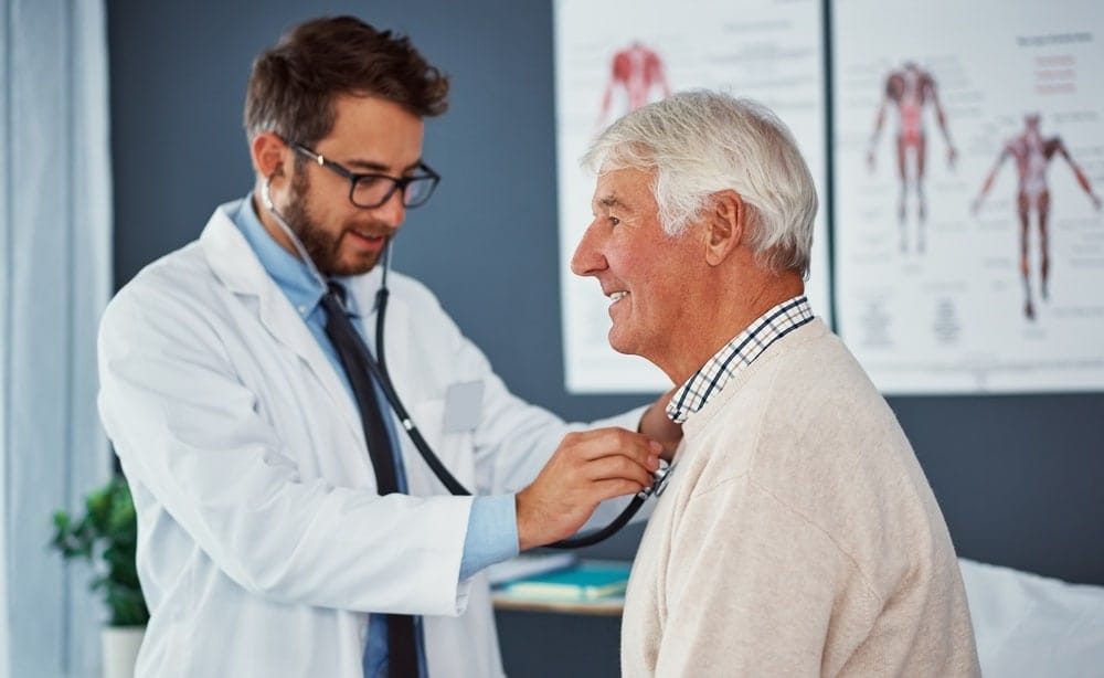 old,man,,doctor,and,stethoscope,exam,in,clinic,for,lung
