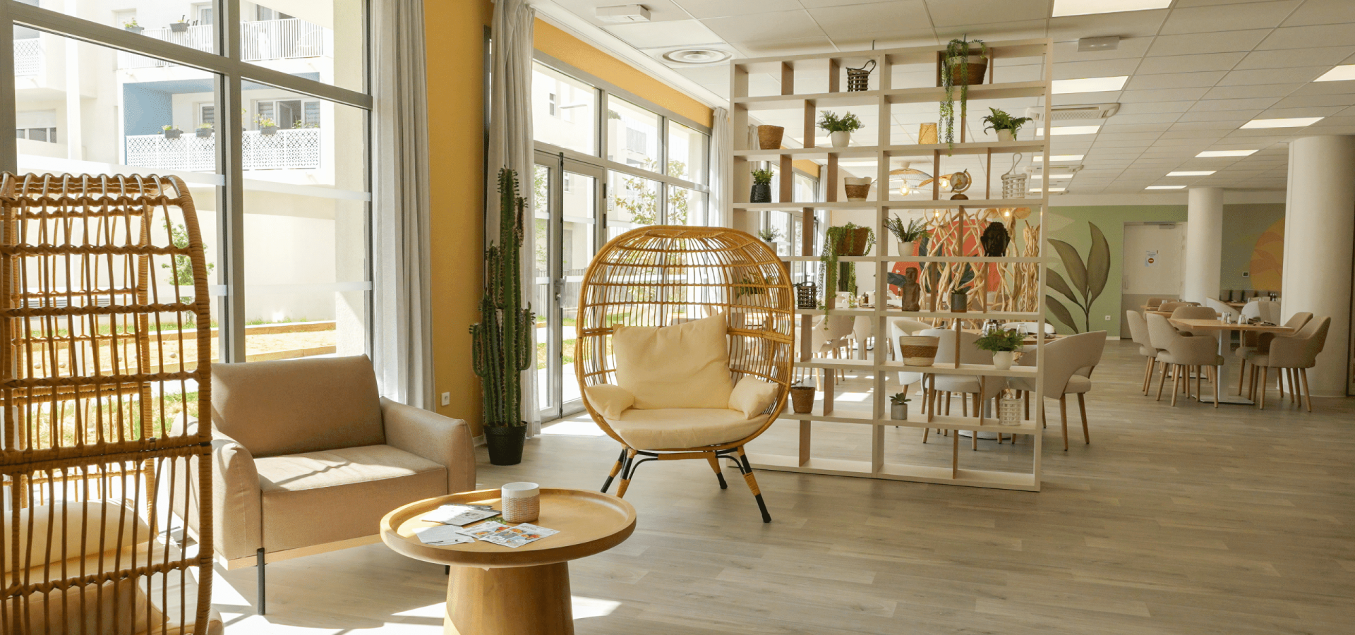 Salon de convivialité de la résidence services seniors de Sète